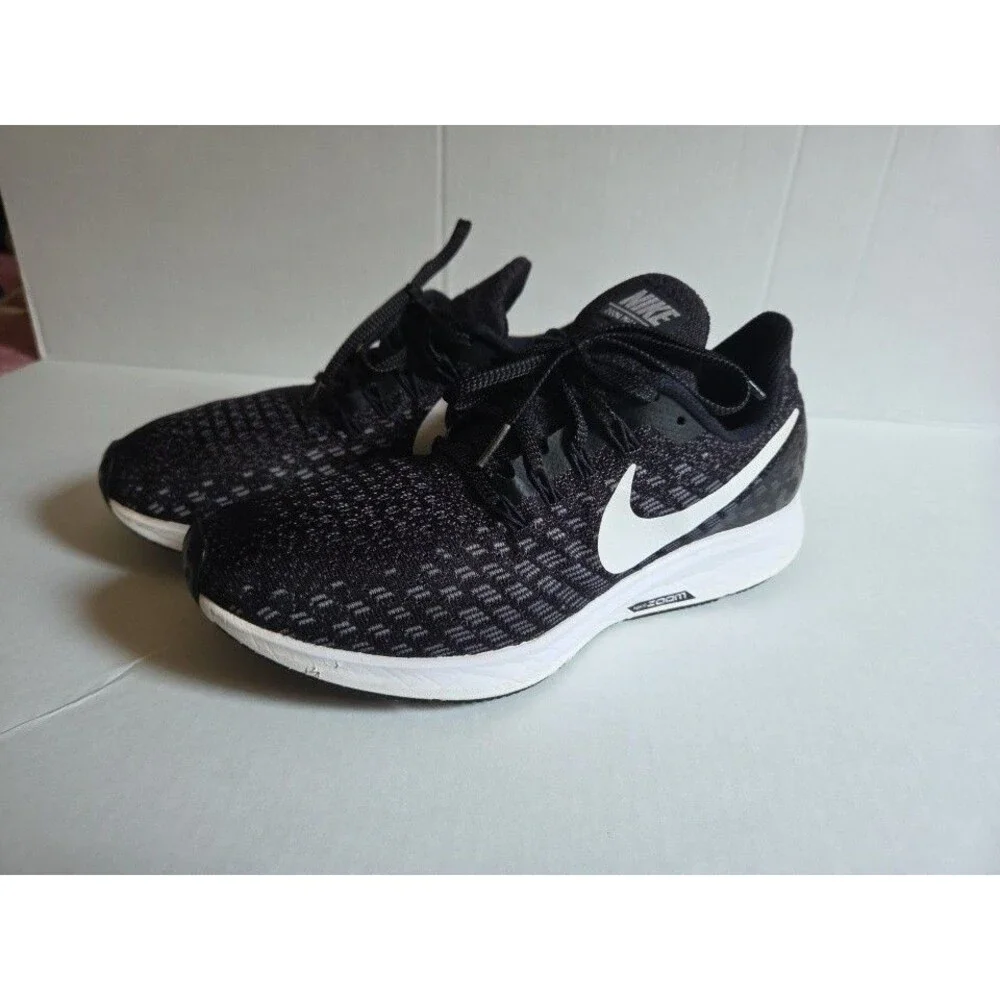 Nike Air Womens Zoom Pegasus 35 942856-001 Black Running Training Shoes Size 8